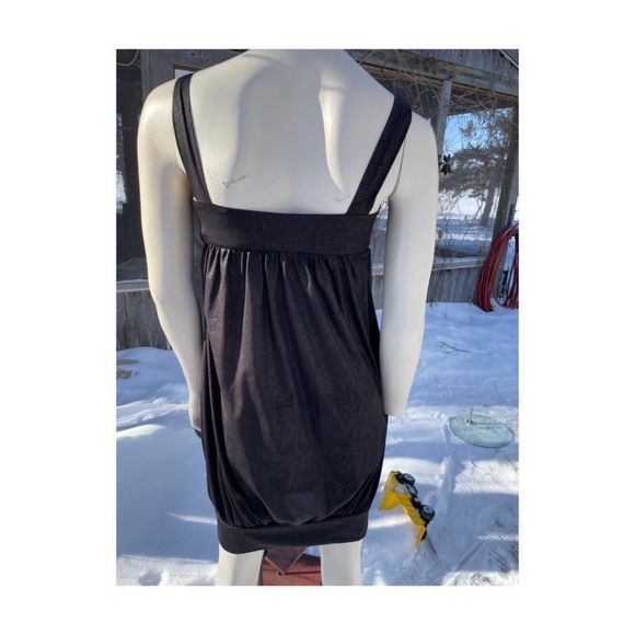 Miss Sixty Collection Black Babydoll Dress Knot Front Sleeveless Sz S - Picture 6 of 13